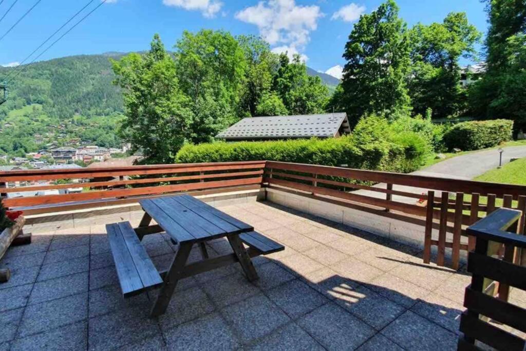 Appartement L'Edel - Vue Massif Mont-Blanc Saint-Gervais-les-Bains Exteriör bild