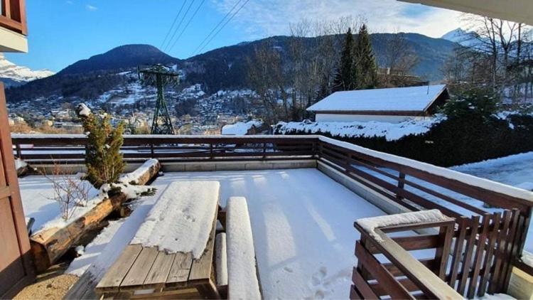 Appartement L'Edel - Vue Massif Mont-Blanc Saint-Gervais-les-Bains Exteriör bild
